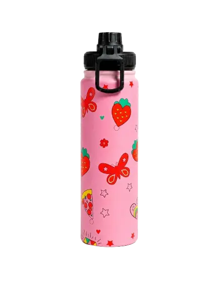 Kids 750ml Insulated Stainless Steel Sipper Water Bottle