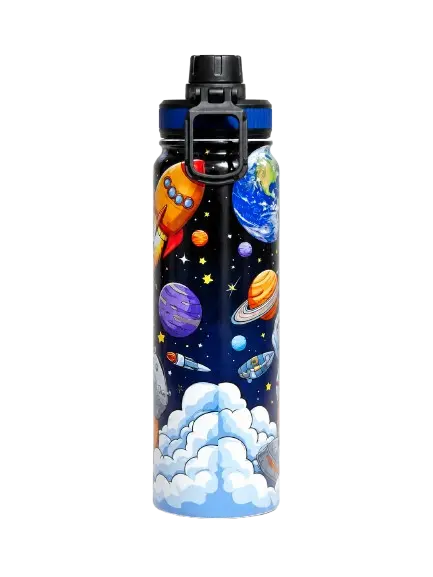 Kids 750ml Insulated Stainless Steel Sipper Water Bottle