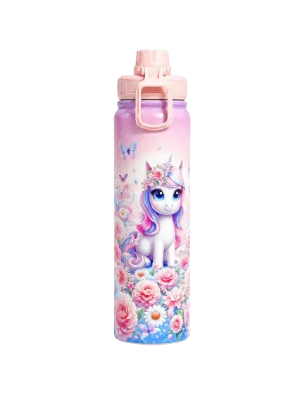 Kids 750ml Insulated Stainless Steel Sipper Water Bottle