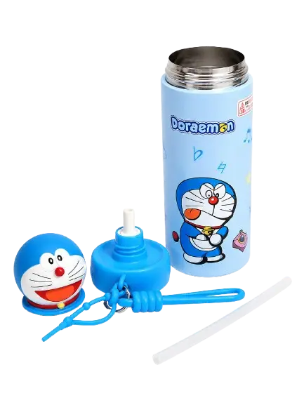 Kids 460ml Insulated Stainless Steel Water Bottle – Doraemon Edition