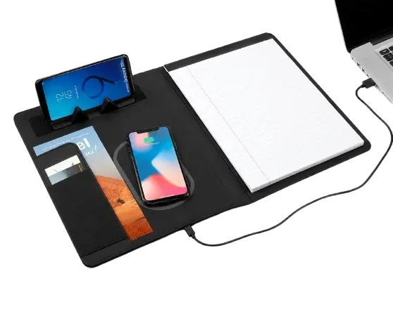 LD SMART WIRELESS CHARGING PORTFOLIO NOTEBOOK