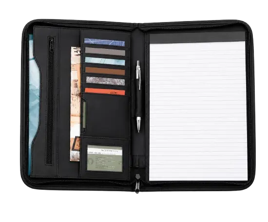 LD EXECUTIVE ZIPPER PADFOLIO ORGANIZE - A4 WRITING FOLDER