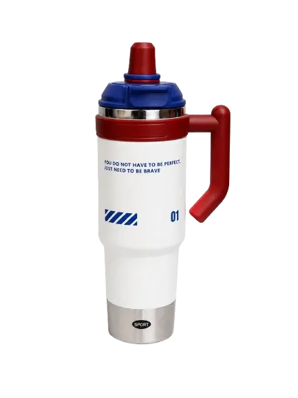E-NERGY Sport Stainless Steel Travel Tumbler with Handle – 1000ml