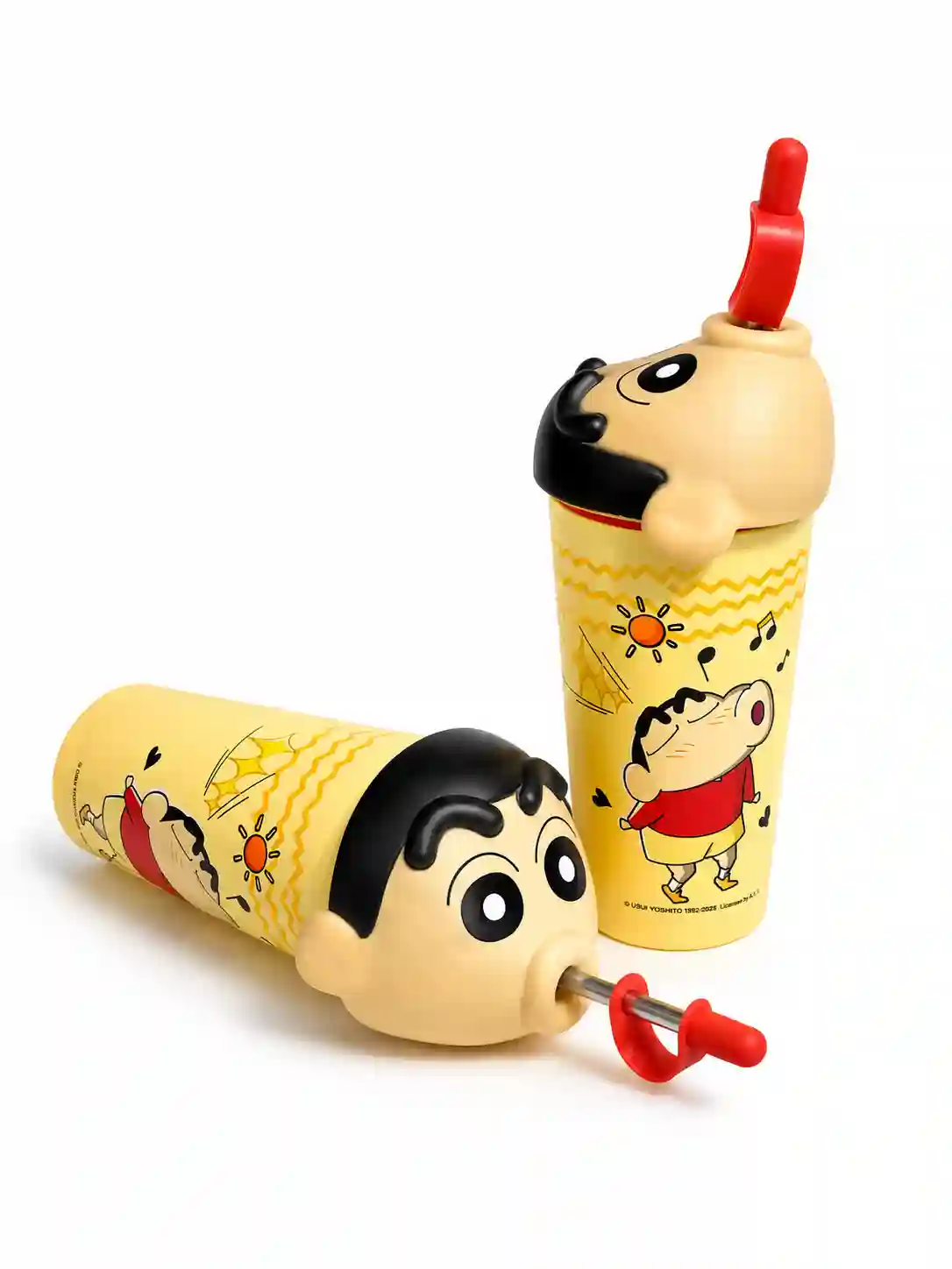 Shinchan 600ml Vacuum Insulated Tumbler with Straw & Lid