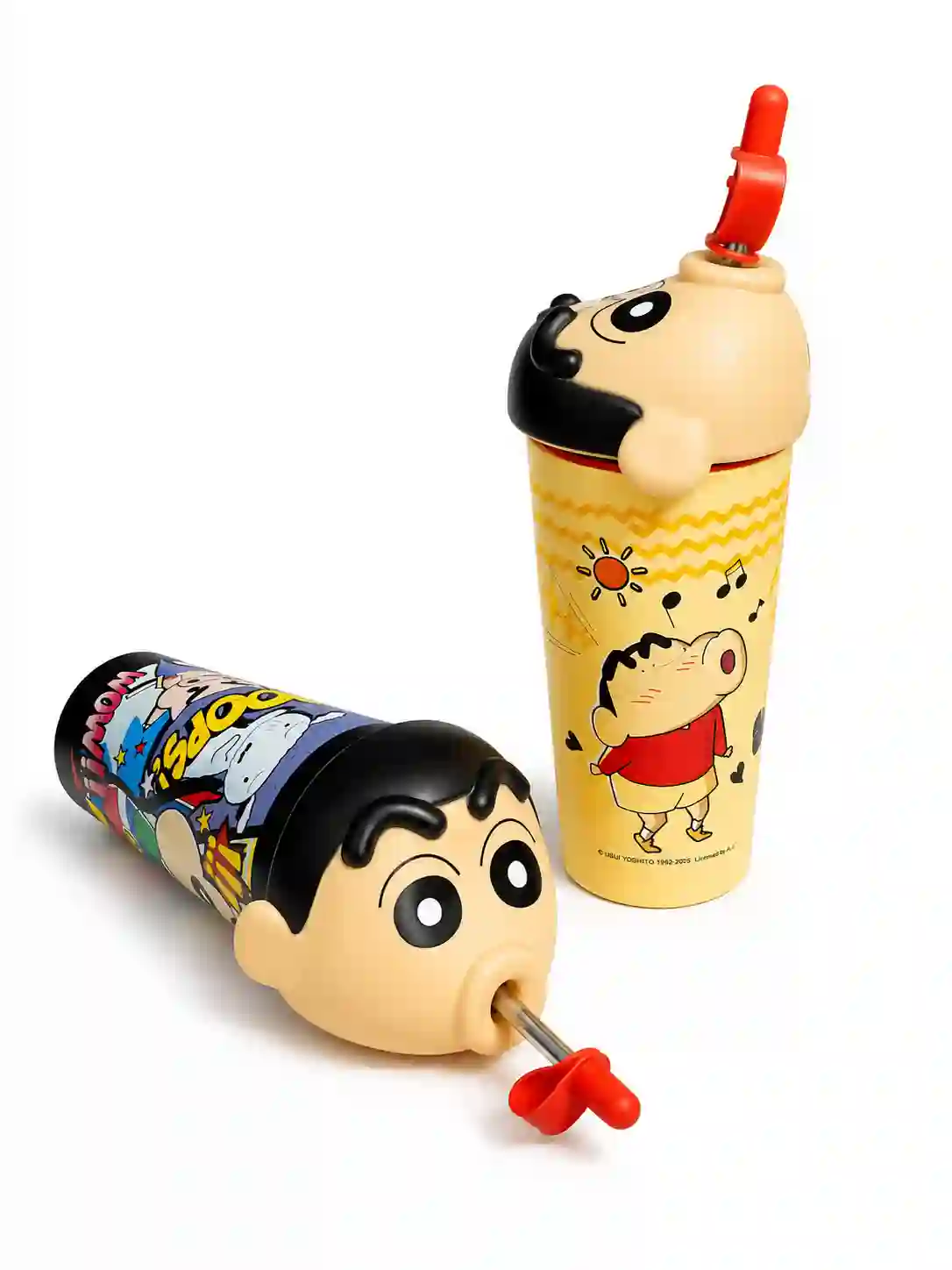 Shinchan 600ml Vacuum Insulated Tumbler with Straw & Lid