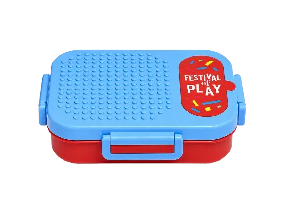 Stainless Steel Insulated Lunch Box with Spoon | 2 Compartment Leak-Resistant Tiffin Box | Portable Meal Container (Multicolor)