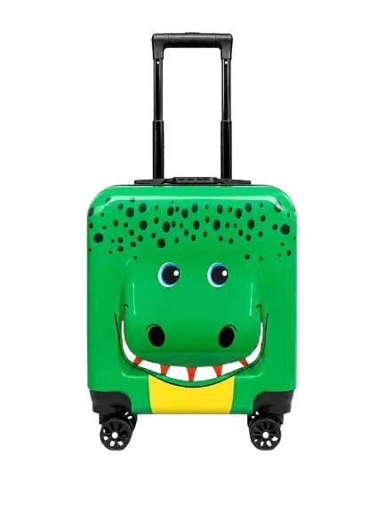 Kids Animal Trolley Bag | Hard Shell Travel Suitcase | 360 Degree Spinner Wheels