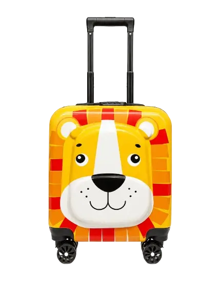 Kids Animal Trolley Bag | Hard Shell Travel Suitcase | 360 Degree Spinner Wheels