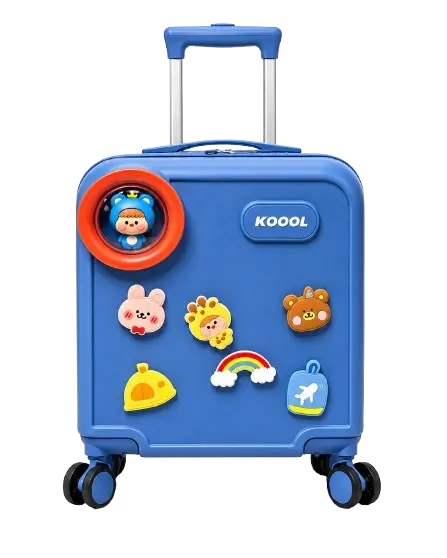 Kids Cartoon Trolley Bag | Lightweight ABS Hard Shell | 360° Spinner Wheels