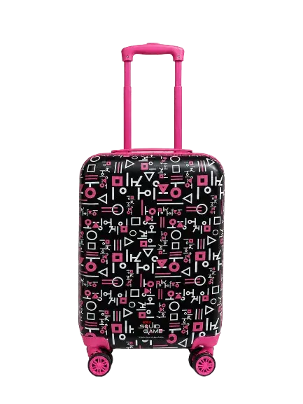 20-Inch Printed Cabin Trolley Bag with 360° Spinner Wheels